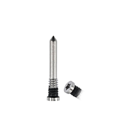 Stock up on bottom screws for iPhone 15, 15 Plus, 15 Pro, and 15 Pro Max in white titanium, 100 pack.