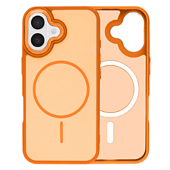 Dual Layer MagSafe Armor Case (ORANGE) for iPhone 16 (Only Ground Shipping)