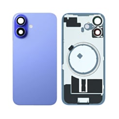 Back Glass with MagSafe Magnet for iPhone 16 (NO LOGO) (ULTRAMARINE)