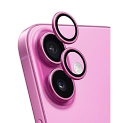 Back Camera Lens with Bracket & Bezel for iPhone 16 / 16 Plus (Premium) (PINK) (2 Piece Set)