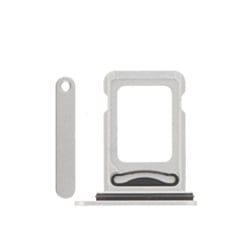 Dual Sim Card Tray for iPhone 16e / 17e (WHITE)