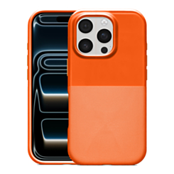 Dotted Texture Magnetic Phone Case (ORANGE) for iPhone 16 Pro Max (Only Ground Shipping)