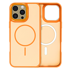 Dual Layer MagSafe Armor Case (ORANGE) for iPhone 16 Pro Max (Only Ground Shipping)