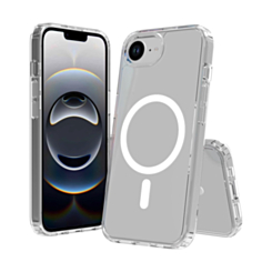 Wireless Charging Clear Case (Full Bottom Close) for iPhone 16e / 17e (Only Ground Shipping)