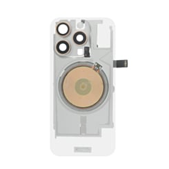 Clear Back Glass with Wireless NFC and MagSafe Magnet for iPhone 16 Pro (NO LOGO) (DESERT TITANIUM)