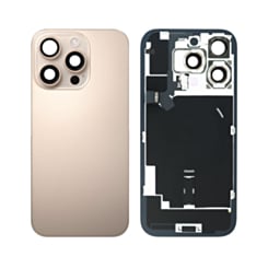 Back Glass with Frame and MagSafe Magnet for iPhone 16 Pro (DESERT TITANIUM) (Service Pack)