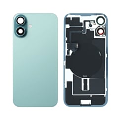 Back Glass with MagSafe Magnet & NFC & Flashlight Flex for iPhone 16 Plus (TEAL) (NO LOGO)