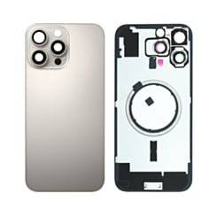 Back Glass with MagSafe Magnet for iPhone 16 Pro Max (NO LOGO) (NATURAL TITANIUM)