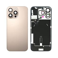 Back Glass with MagSafe Magnet & NFC & Flashlight Flex for iPhone 16 Pro Max (DESERT TITANIUM) (NO LOGO)