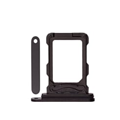 Dual Sim Card Tray for iPhone 16 Pro / 16 Pro Max (BLACK TITANIUM)