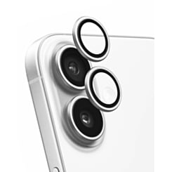 Back Camera Lens with Bracket & Bezel for iPhone 17 (WHITE) (2 Piece Set) (Premium)