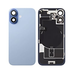 Back Glass with Frame and MagSafe Magnet for iPhone 17 (Mist Blue) (Service Pack)