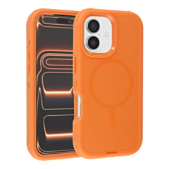 Wireless Charging Heavy Duty Case - ORANGE for iPhone 17 (Only Ground Shipping)
