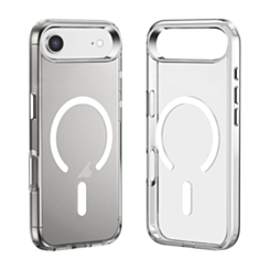 Wireless Charging Clear Case with Metal Camera Frame - BLACK for iPhone Air (Only Ground Shipping)