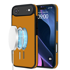 Wireless Charging Clear Case with IC Chip - ORANGE for iPhone Air (Only Ground Shipping)