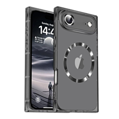 Square Clear Case with Magsafe - BLACK for iPhone Air (Only Ground Shipping)