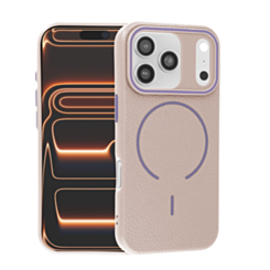 Magnetic Leather Soft Cases (VIVID ROCK) for iPhone 17 Pro Max (Only Ground Shipping)