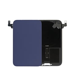 Back Glass with Frame and Wireless NFC Charging Flex and MagSafe Magnet for iPhone 17 Pro (NO LOGO) (DEEP BLUE)