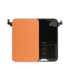 Back Glass with Frame and Wireless NFC Charging Flex and MagSafe Magnet for iPhone 17 Pro (NO LOGO) (COSMIC ORANGE)