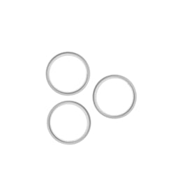 Back Camera Bezel Ring Only for iPhone 17 Pro / 17 Pro Max (Silver) (3 Piece Set)