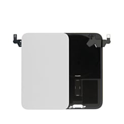 Back Glass with Frame and MagSafe Magnet for iPhone 17 Pro (SILVER) (Service Pack)