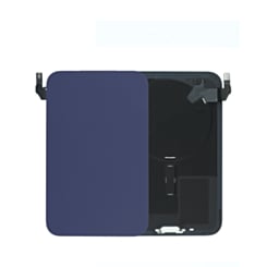 Back Glass with Frame and Wireless NFC Charging Flex and MagSafe Magnet for iPhone 17 Pro Max (NO LOGO) (DEEP BLUE)