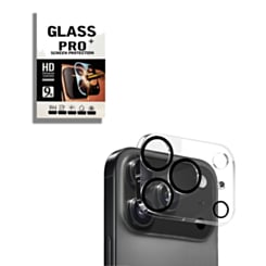 Back Camera Tempered Glass for iPhone 17 Pro Max (BLACK-EDGE)