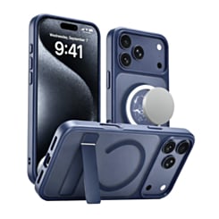 Magnetic Dual-Stand Protective Case for iPhone 17 Pro / 18 Pro (NAVY) (Only Ground Shipping)