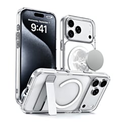 Magnetic Dual-Stand Protective Case for iPhone 17 Pro / 18 Pro (WHITE) (Only Ground Shipping)