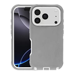 Heavy Duty Case for iPhone 17 Pro / 18 Pro (GRAY / WHITE) (Only Ground Shipping)