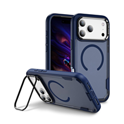 Shockproof Magsafe Case with Camera Stand for iPhone 17 Pro / 18 Pro (BLUE) (Only Ground Shipping)