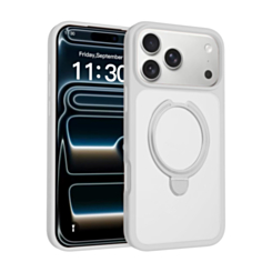 Slim Clear Case with Foldable Ring Stand for iPhone 17 Pro / 18 Pro (GRAY) (Only Ground Shipping)