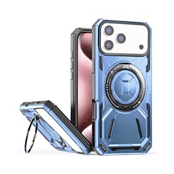 Full-Body Rugged Shockproof Case with Ring Holder (Glacier) for iPhone 17 Pro / 18 Pro (Only Ground Shipping)