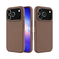 Soft Solid Silicone Case for iPhone 17 Pro / 18 Pro (BROWN) (Only Ground Shipping)