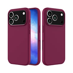Soft Solid Silicone Case for iPhone 17 Pro / 18 Pro (MAROON) (Only Ground Shipping)