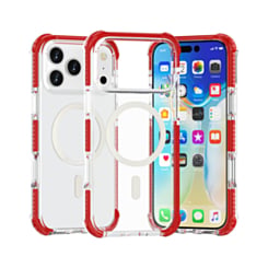 TPU Mesh Sport Case with Wireless Charging for iPhone 17 Pro / 18 Pro (DARK RED) (Only Ground Shipping)