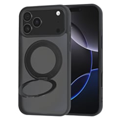 New 360 Ring Kickstand Magnetic Case for iPhone 17 Pro / 18 Pro (BLACK) (Only Ground Shipping)
