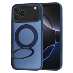 New 360 Ring Kickstand Magnetic Case for iPhone 17 Pro / 18 Pro (NAVY) (Only Ground Shipping)
