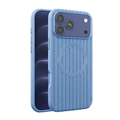 Vertical Line Texture MagSafe Case for iPhone 17 Pro / 18 Pro (BLUE) (Only Ground Shipping)