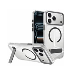 Magsafe Clear Case with Metal Stand for iPhone 17 Pro / 18 Pro (BLACK) (Only Ground Shipping)