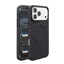 Woven Pattern MagSafe Case for iPhone 17 Pro / 18 Pro (BLACK) (Only Ground Shipping)