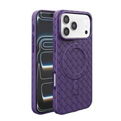 Woven Pattern MagSafe Case for iPhone 17 Pro / 18 Pro (PURPLE) (Only Ground Shipping)