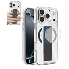 Hard Clear Case with MagGrip for iPhone 17 Pro / 18 Pro (BLACK) (Only Ground Shipping)