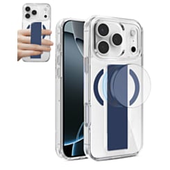 Hard Clear Case with MagGrip for iPhone 17 Pro / 18 Pro (BLUE) (Only Ground Shipping)