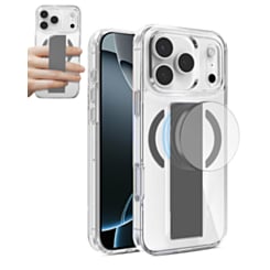 Hard Clear Case with MagGrip for iPhone 17 Pro / 18 Pro (DARK GRAY) (Only Ground Shipping)