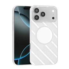Magnetic Mirror Phone Case with Wireless Charging for iPhone 17 Pro / 18 Pro (WHITE) (Only Ground Shipping)