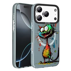 Animal Graffiti Design Wireless Charging Case for iPhone 17 Pro / 18 Pro (GREEN TRICKSTER) (Only Ground Shipping)