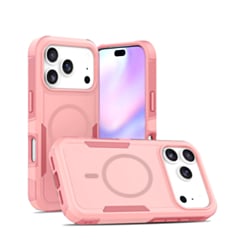 Magnetic Dual-Layer Shockproof Case for iPhone 17 Pro / 18 Pro (PINK) (Only Ground Shipping)