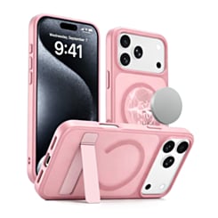 Magnetic Dual-Stand Protective Case for iPhone 17 Pro Max / 18 Pro Max (PINK) (Only Ground Shipping)