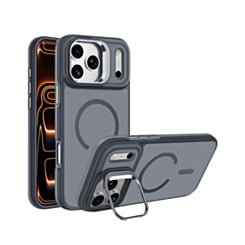 Translucent Slim Case Wireless Charging w/ Stand for iPhone 17 Pro Max / 18 Pro Max (GRAY) (Only Ground Shipping)